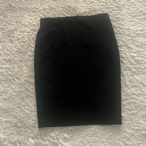 Express Classic Black Midi Business Skirt